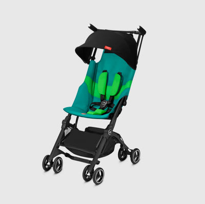 gb Pockit+ All-Terrain, Ultra Compact Lightweight Travel Stroller with Canopy and Reclining Seat