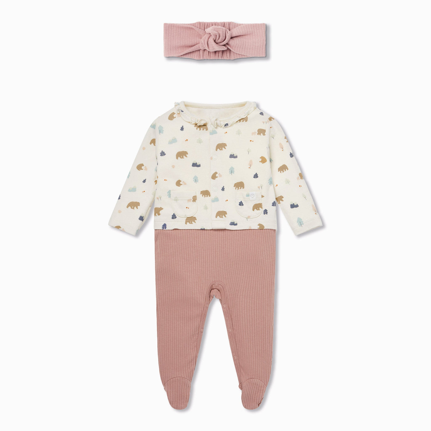Sleep & Play Jumpsuit & Headband Outfit