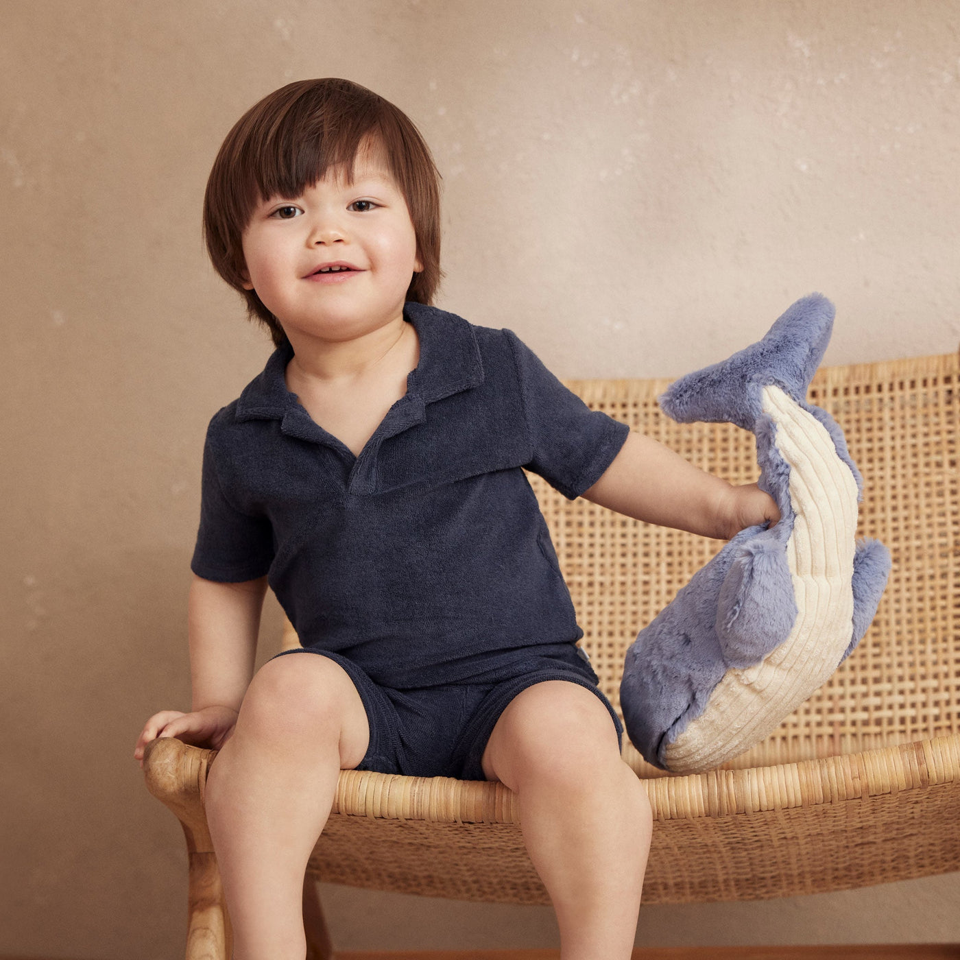 Terry Towelling Polo Shirt & Shorts Outfit