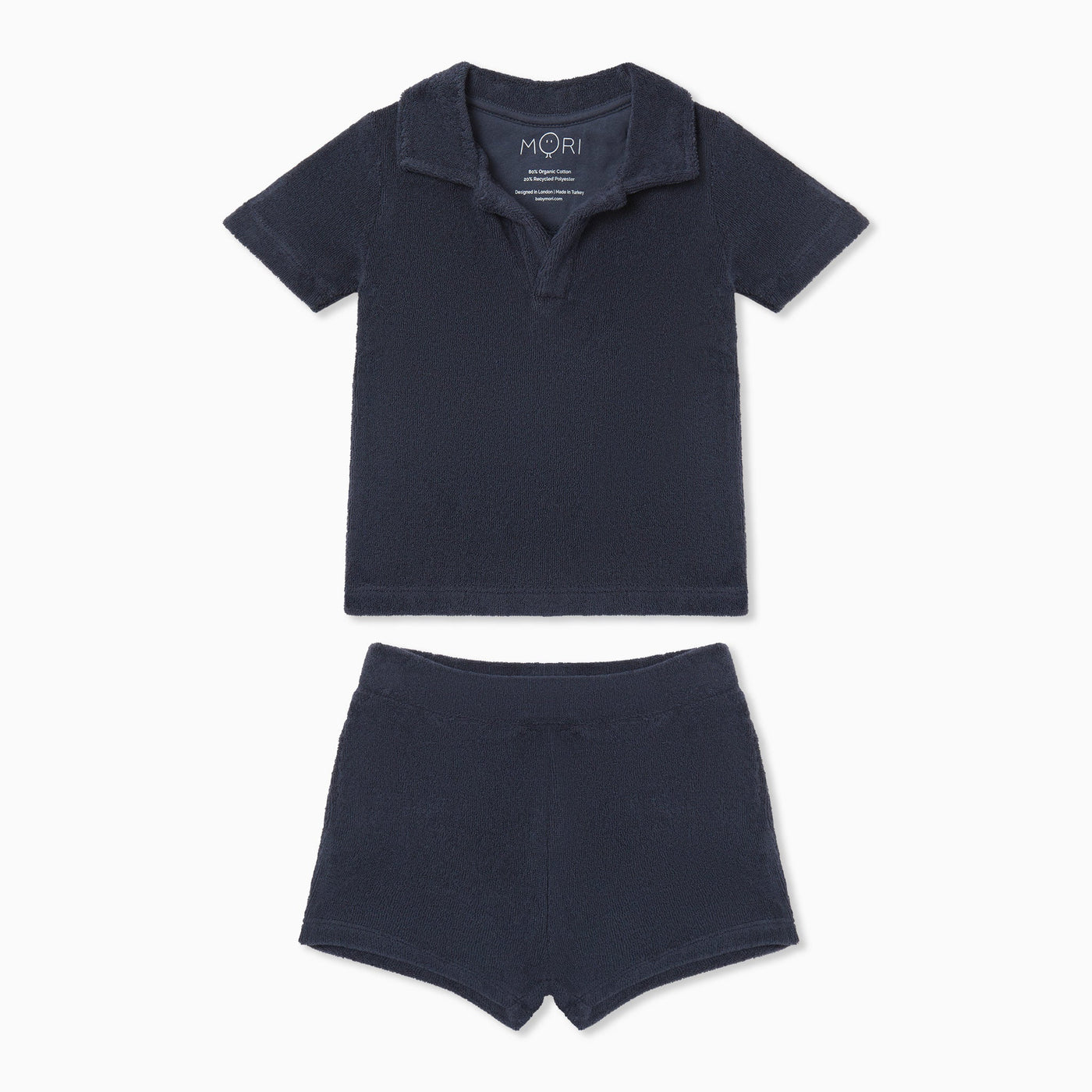 Terry Towelling Polo Shirt & Shorts Outfit