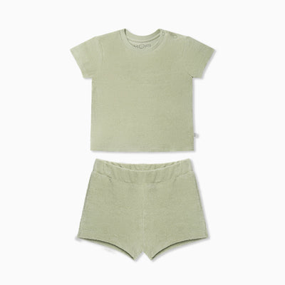 Terry Towelling T-Shirt & Shorts Outfit