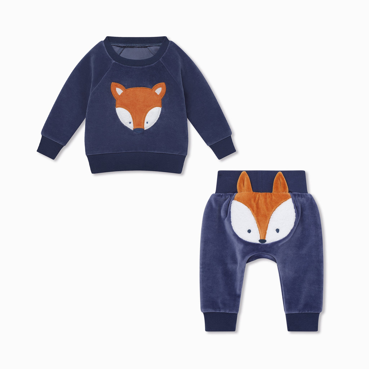 Velour Fox Sweatshirt & Joggers Outfit