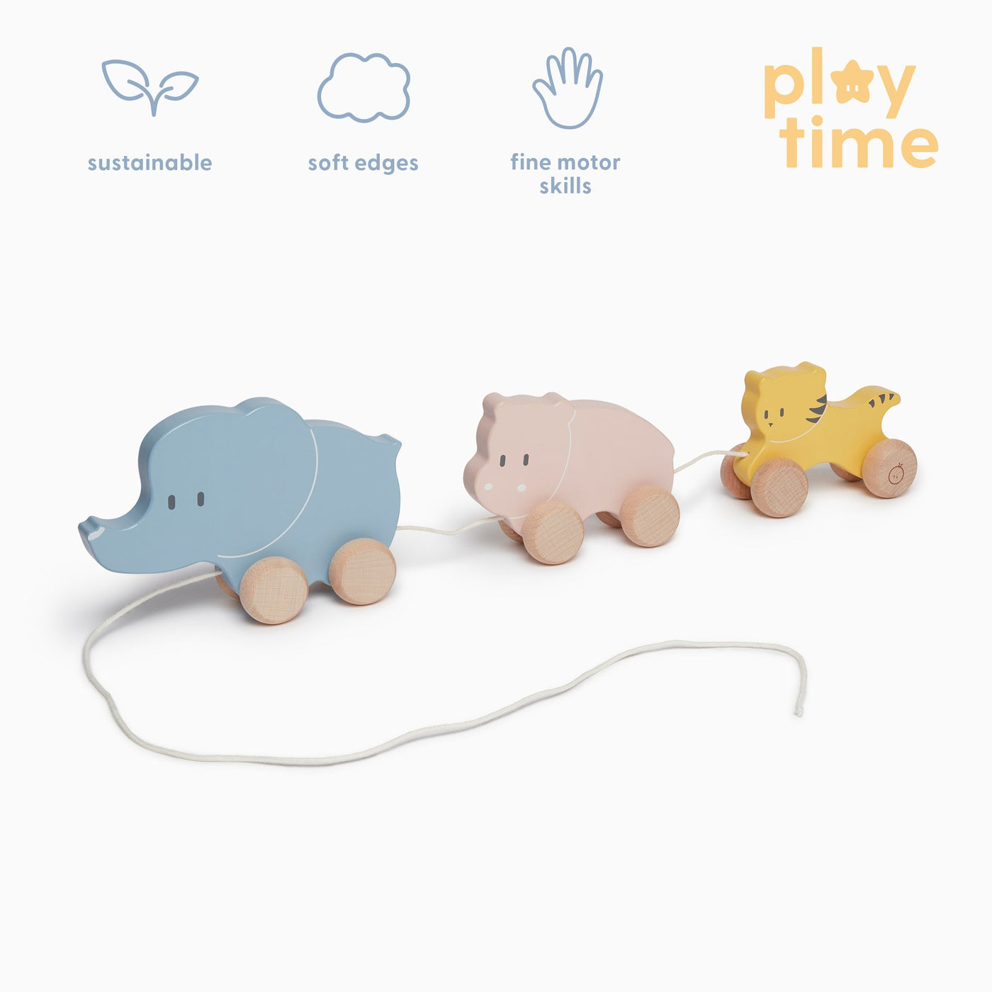 Wooden Animal Pull Along Toy