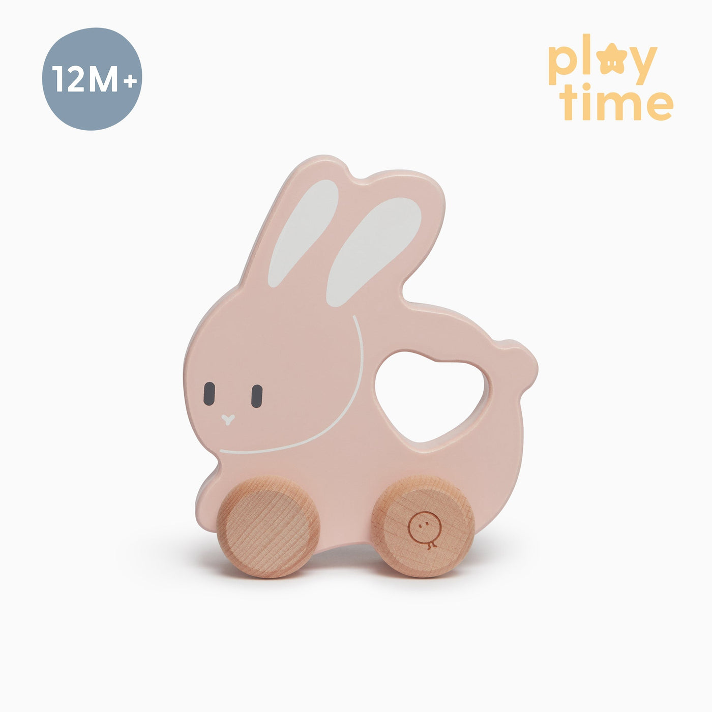 Wooden Bunny Push Along Toy