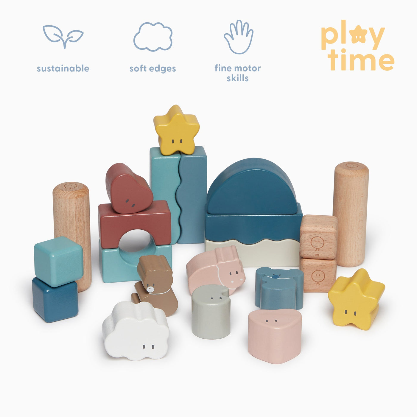 Wooden Little World Building Blocks