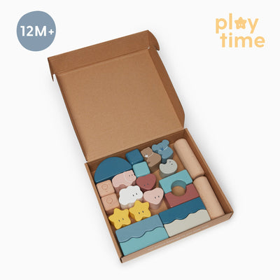 Wooden Little World Building Blocks