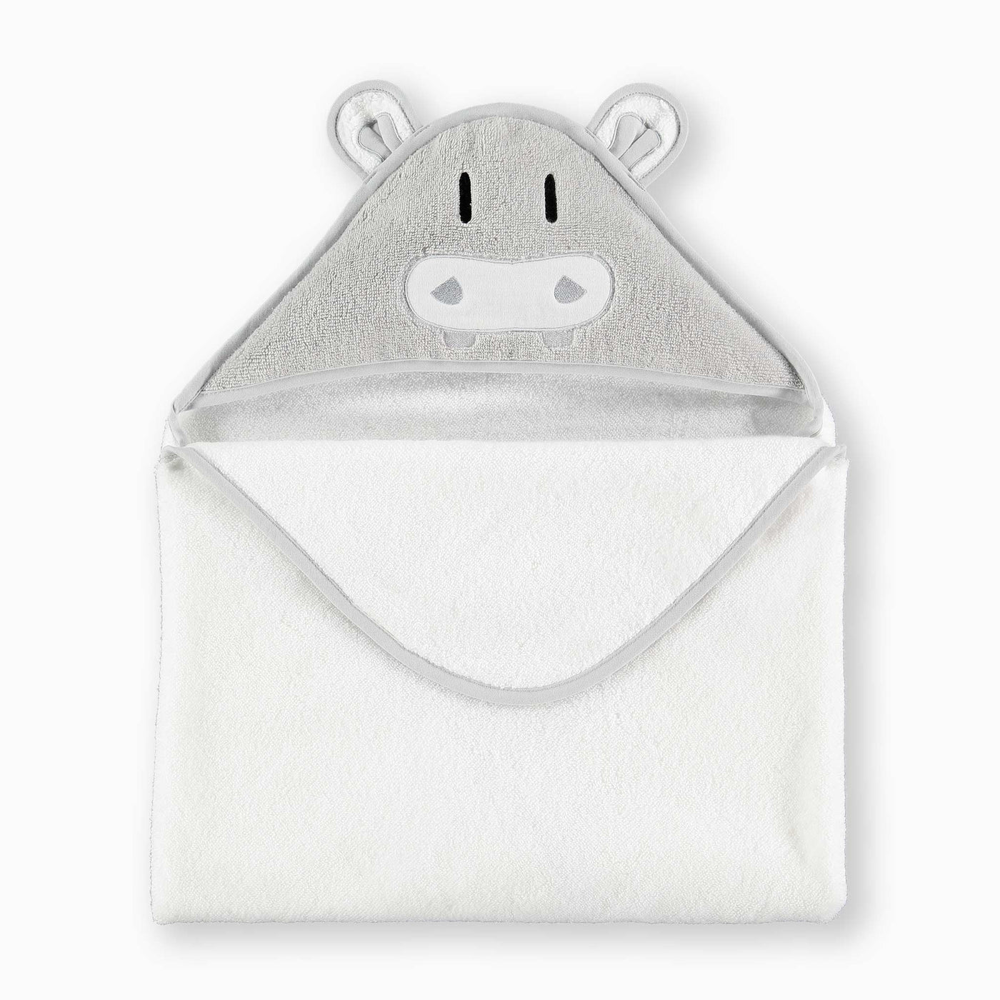 Hippo Hooded Baby Towel
