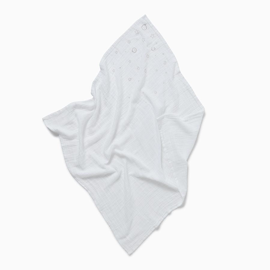 White Pre-Washed Large Muslin Swaddle