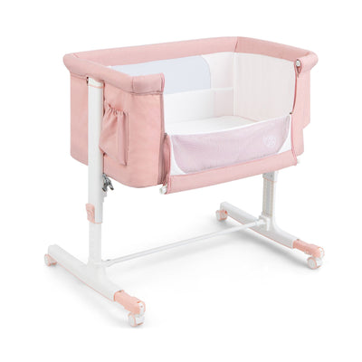 3-In-1 Adjustable Baby Bedside Bassinet with Mattress