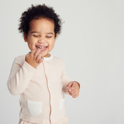 Grey Stripe Cardigan