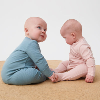 Ribbed Clever Zip Sleepsuit 4 Pack