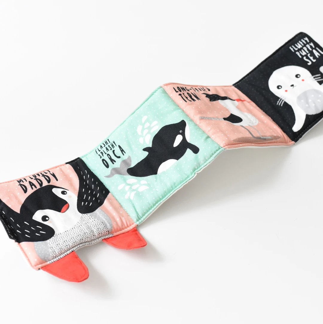 Wee Gallery Pitter Patter Penguin Soft Cloth Book