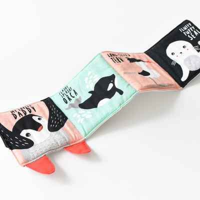 Wee Gallery Pitter Patter Penguin Soft Cloth Book