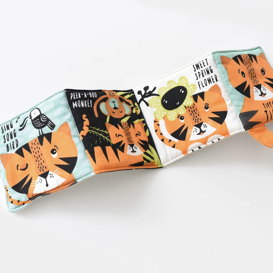 Wee Gallery Tiptoe Tiger Soft Cloth Book
