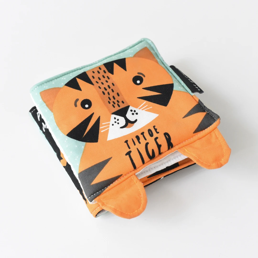 Wee Gallery Tiptoe Tiger Soft Cloth Book