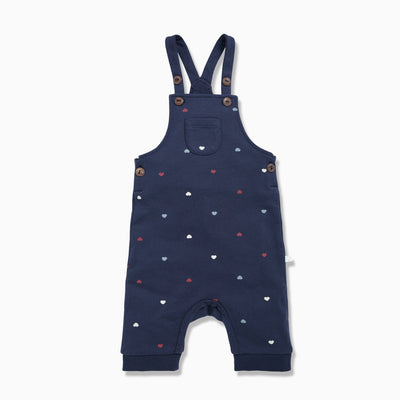 Hearts Dungaree & Bodysuit