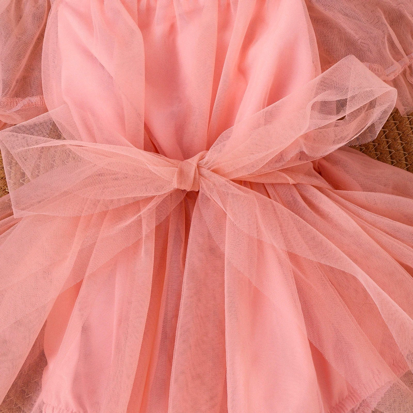 Baby Tulle Dress Set with Bow Headband