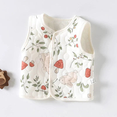 Button Front Sleeveless Vest