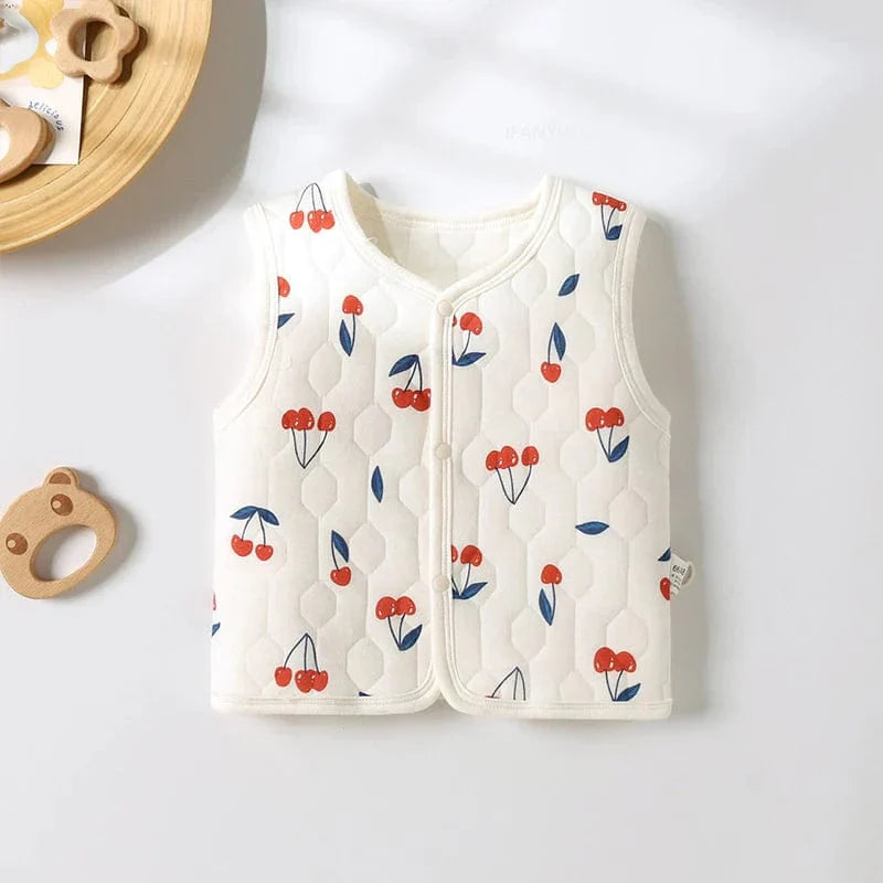 Button Front Sleeveless Vest