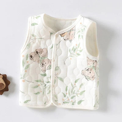 Button Front Sleeveless Vest