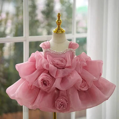 Elegant Rosette Design Dress