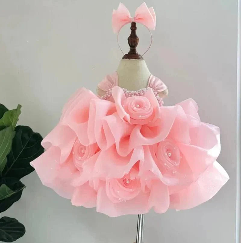 Elegant Rosette Design Dress