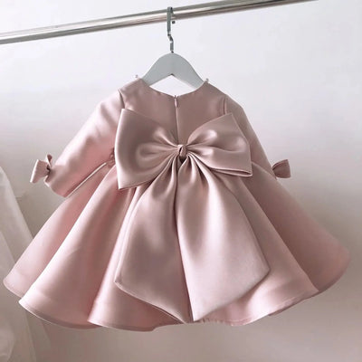 Elegant Satin Girls Dress