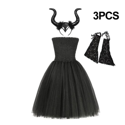 Maleficent Inspired Kids Costume Set