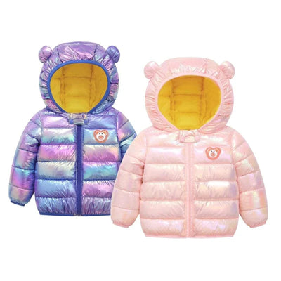Puffer Jacket with Bear Ears