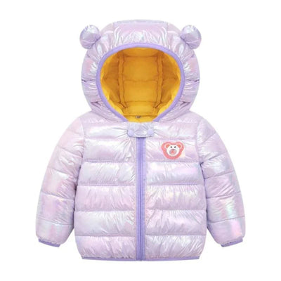 Puffer Jacket with Bear Ears