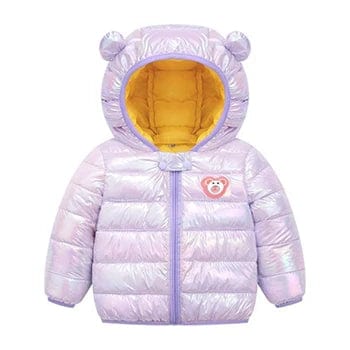 Puffer Jacket with Bear Ears