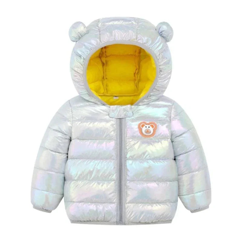 Puffer Jacket with Bear Ears