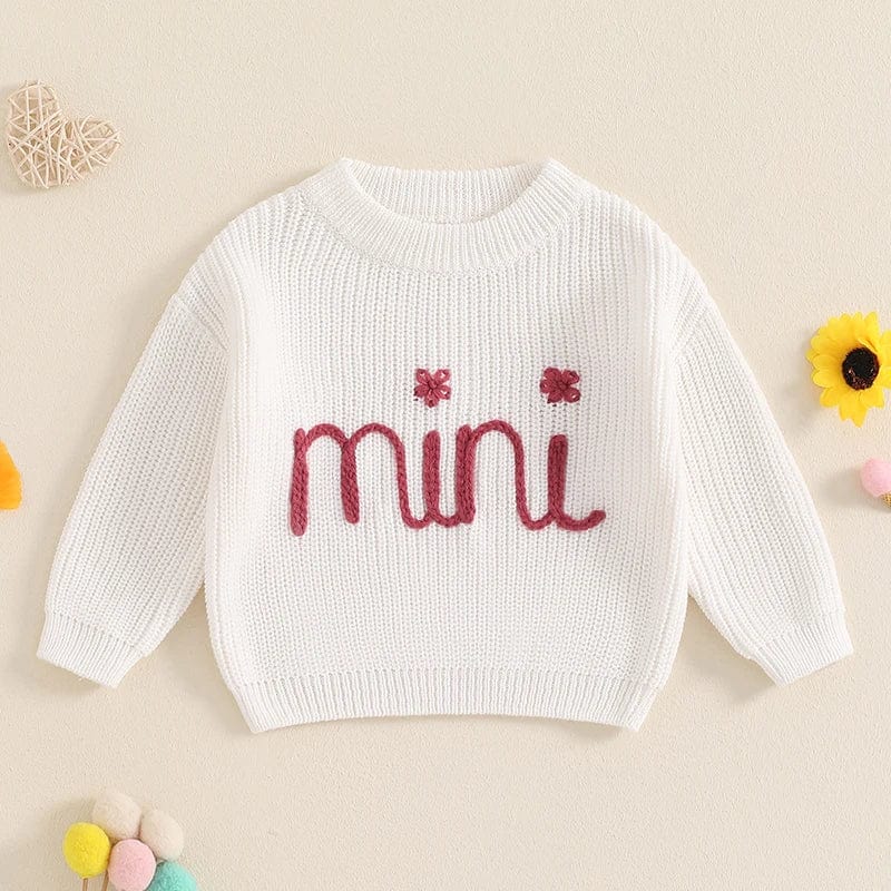 Matching Mama and Mini Knit Sweater Set