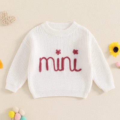 Matching Mama and Mini Knit Sweater Set