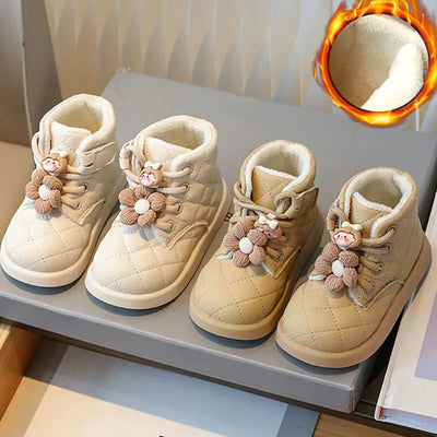 Quilted Winter Baby Boots