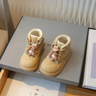 Quilted Winter Baby Boots