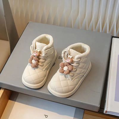 Quilted Winter Baby Boots
