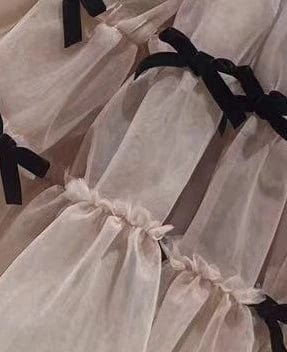 Layered Tulle Dress with Bows