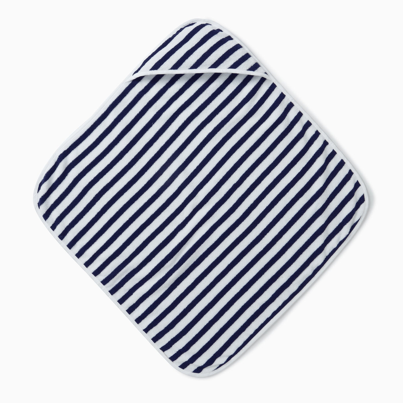 Navy Stripe Hooded Baby Bath Towel