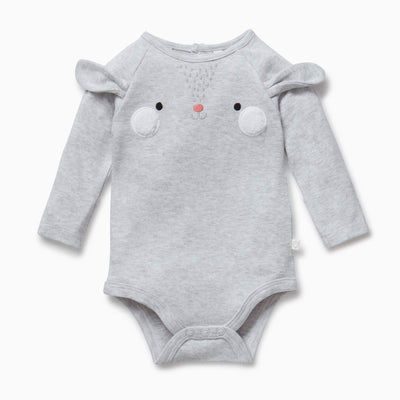 flatlay_roundel_signature_fabric baby and toddler Bunny suit bodysuit                                                                                                          
