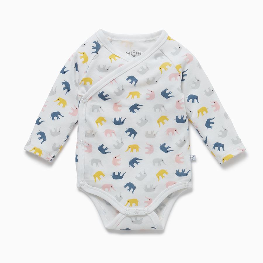 Little Elephant Kimono Bodysuit