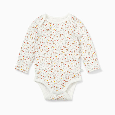 Caramel  Stripe & Pebble Long Sleeve Bodysuit 4 Pack