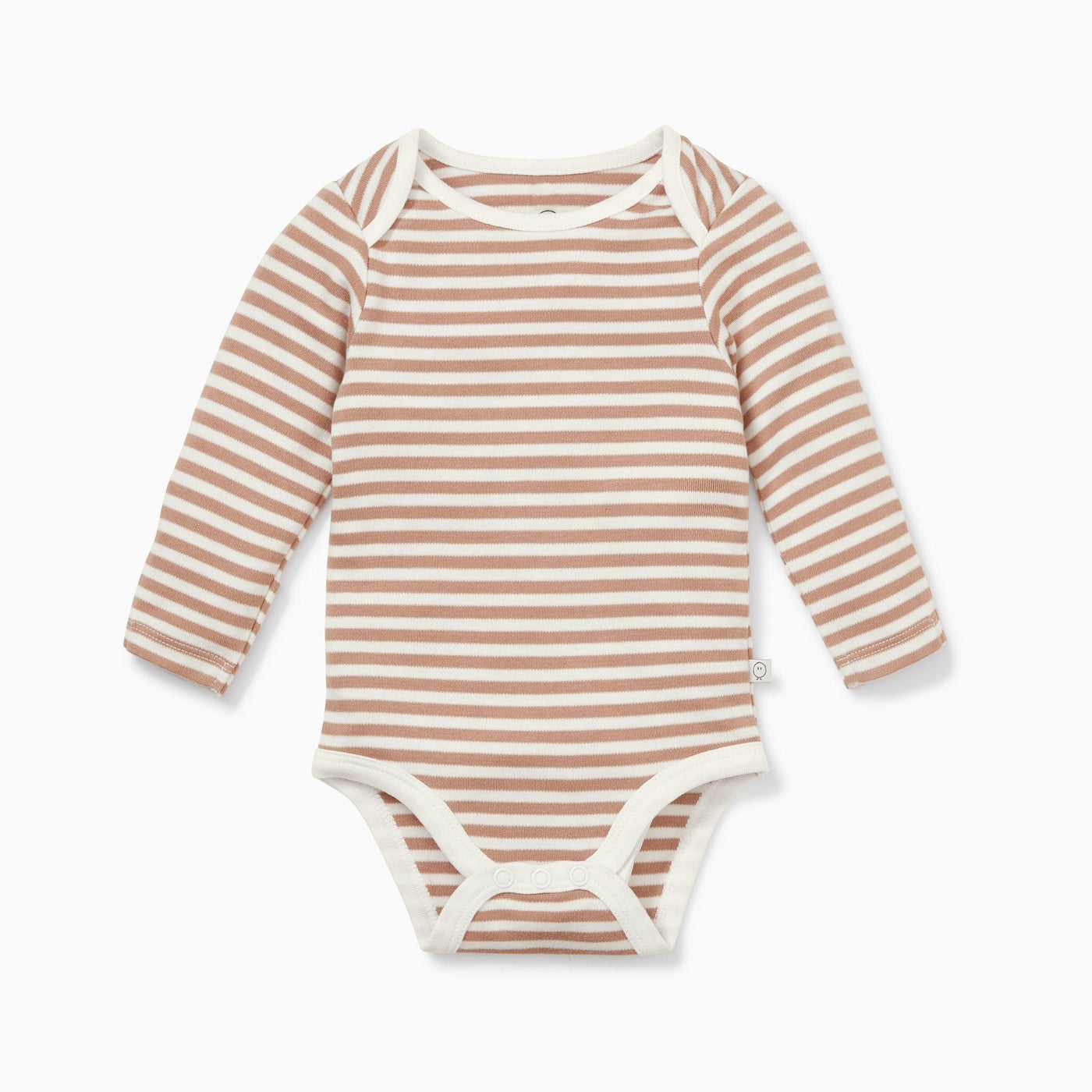 Caramel Stripe Long Sleeve Bodysuit