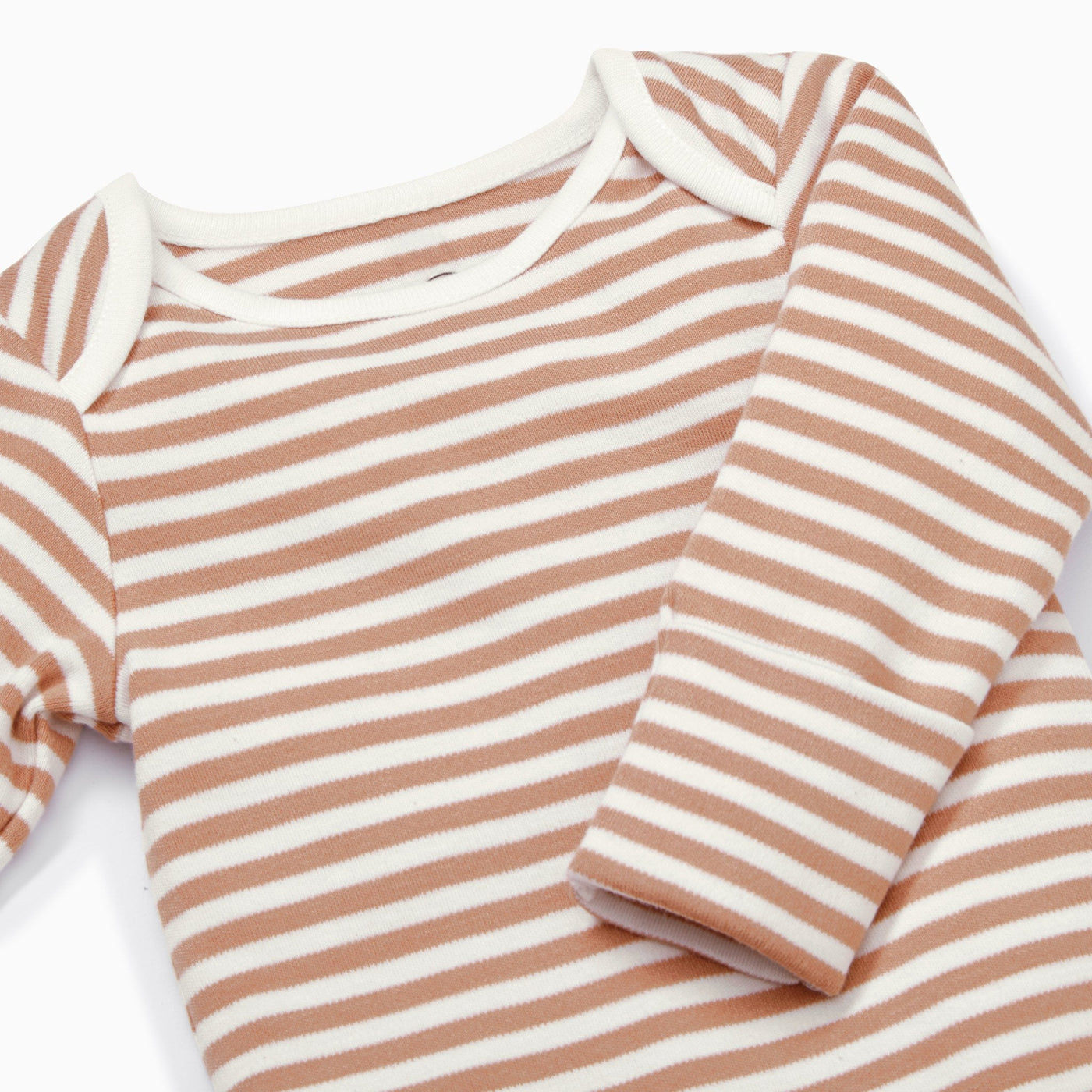 Caramel Stripe Long Sleeve Bodysuit