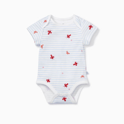 Ocean & Coral Short Sleeve Bodysuit 4 Pack