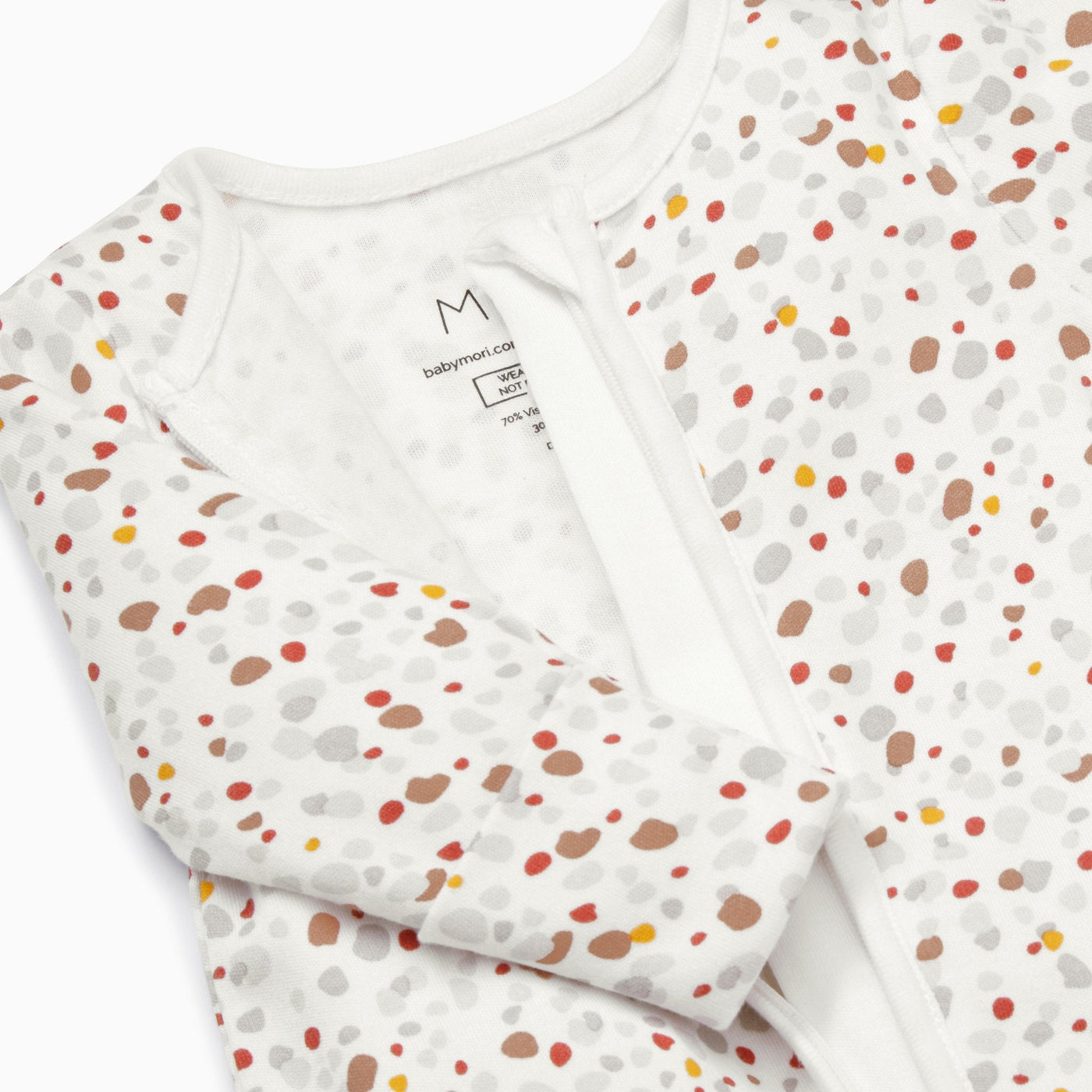 Pebble Zip-Up Sleepsuit