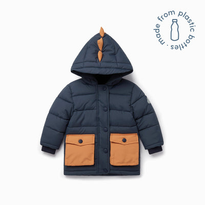 Recycled Waterproof Padded Dino Coat