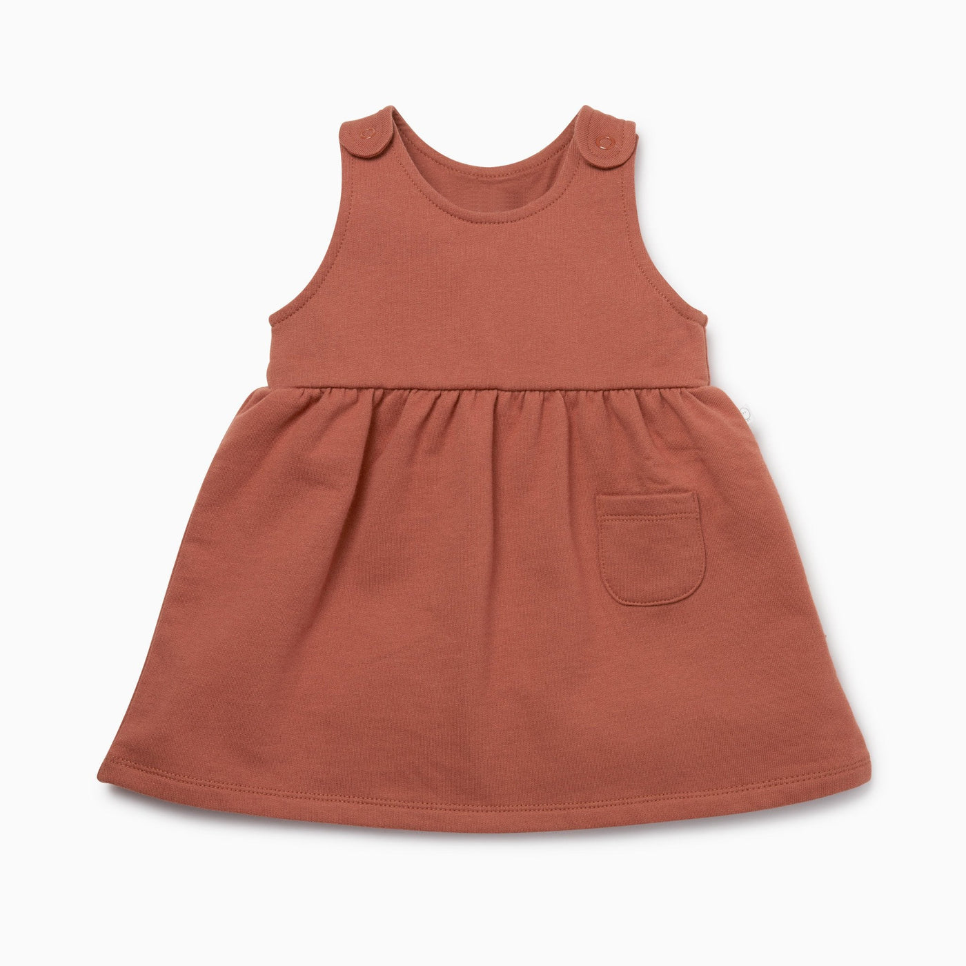 Terracotta Pinafore Dress