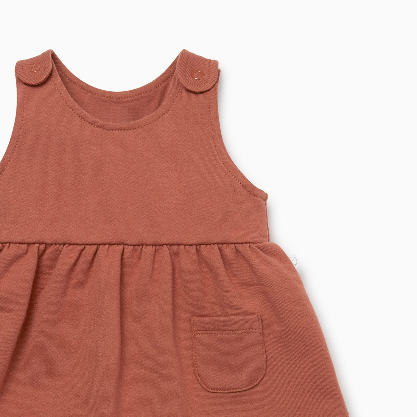 Terracotta Pinafore Dress