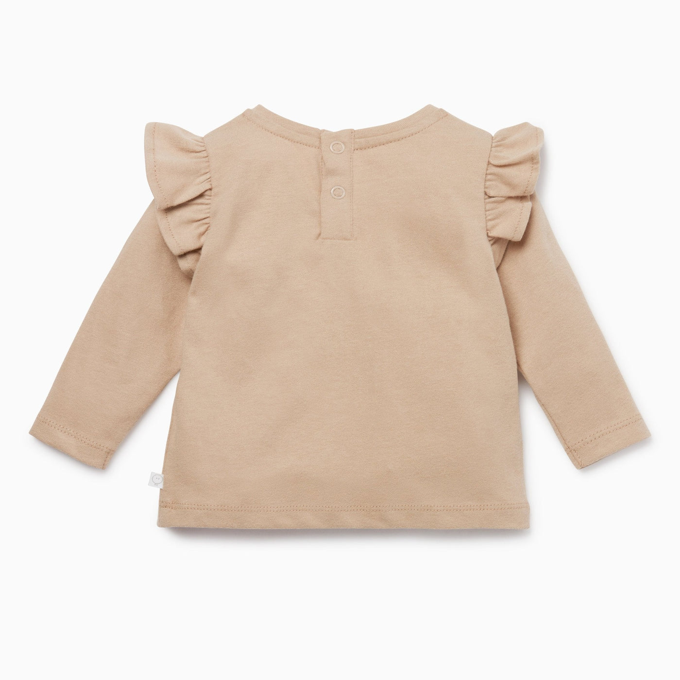 Caramel & Terracotta Dress, Ruffle T-Shirt & Cardigan Day Outfit